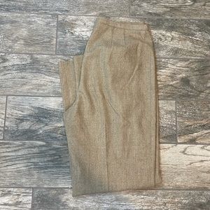 Vintage Liz Claiborne wool lined trousers tan size 12